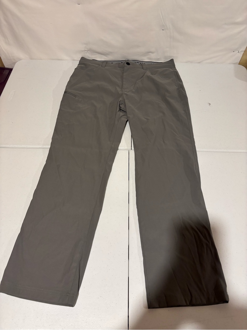 Orvis Men’s Size 38x32 Gray Nylon Stretch Waterproof Hiking Pants
